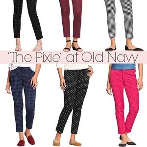 Old Navy Mid Rise Pixie Skinny Ankle Pants BUNDLE